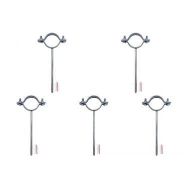 Imagem de Kit C/5 - Para-Raio Suporte Para Tubo Protecao 1.1/2''Ros... - Raycon