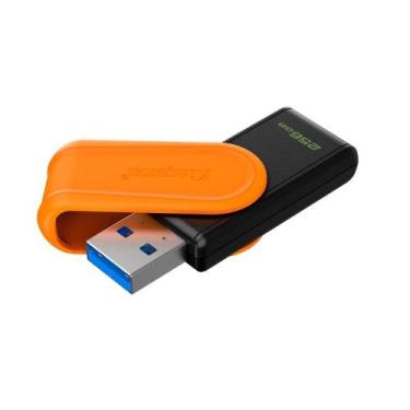 Imagem de Pen Drive 256GB Kingston DataTraveler Exodia S, USB 3.2, Laranja - DTX