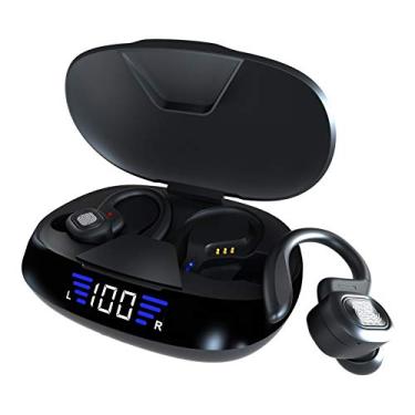 Imagem de Fone de ouvido sem fio POTIPO VV2-TWS Bluetooth 5.0, fone de ouvido para jogos com tela LED à prova d'água IPX6, microfone estéreo com redução de ruído, adequado para esportes, jogos, viagens