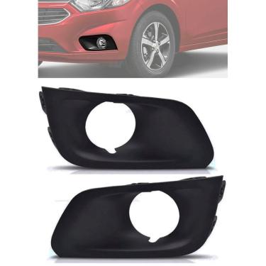 Imagem de Par Moldura Farol de Milha GM Onix LT 2017 2018 2019 Joy 2020 2021