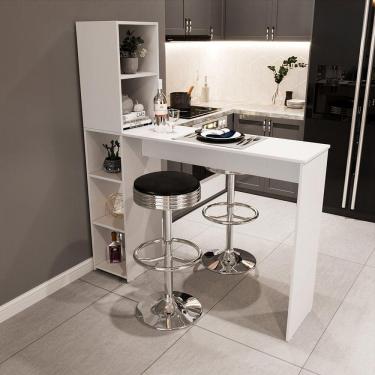Imagem de Bancada Gourmet 5 Nichos Ville drd Móveis Branco Perfect Wood