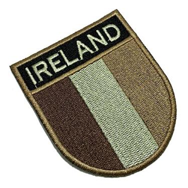 Imagem de BP0059ET04 Bandeira Irlanda Patch Bordado Termo Adesivo