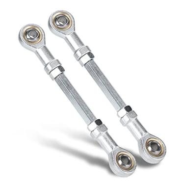 Imagem de Kit de haste de direção, 2 peças 150-170 mm 8 mm coluna de direção de motocicleta kit de direção junta esférica adequada para mini quadriciclo elétrico