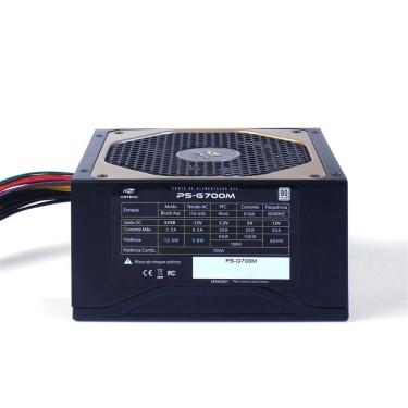 Imagem de Fonte Gamer C3 Tech 700 W Ps-G700 M Atx Bivolt Auto - Sem Cabo