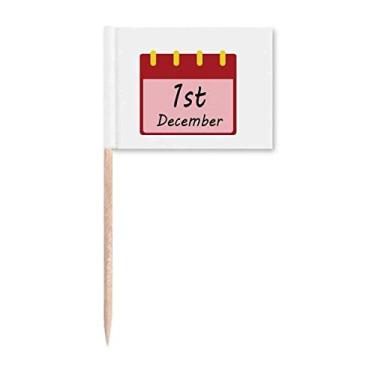 Imagem de Marcador de palito de dente para prevenção de doenças do Dia Mundial da AIDS Decoração de festa