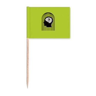 Imagem de Marcadores de palito de dente para prisão de pensamento de confinamento para decoração de festa