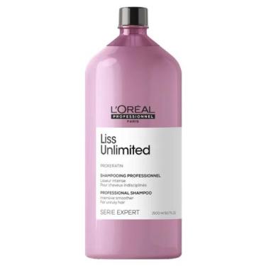 Imagem de Shampoo Loreal Liss Unlimited 1,5 Litros Lisos Perfeitos E Sem Frizz -