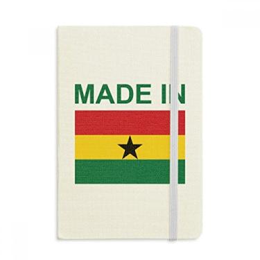 Imagem de Caderno de Diário Clássico Made In Ghana Country Love oficial de tecido capa dura