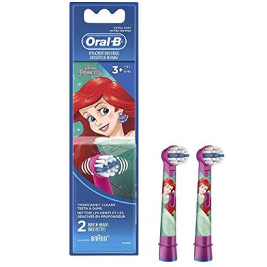 Imagem de Oral-B Cabeças de escova de substituição extra macias para crianças com princesas da Disney, a partir de 3 anos, 2 unidades