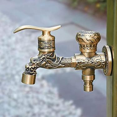 Imagem de Torneira De Animal Antigo Para Exterior, Torneira Decorativa De Latão Maciço, Torneira De Torneira De Água Exterior Exclusiva Torneira De Jardim Com Design De Pássaro Bonito, Adequada Para Jardim,
