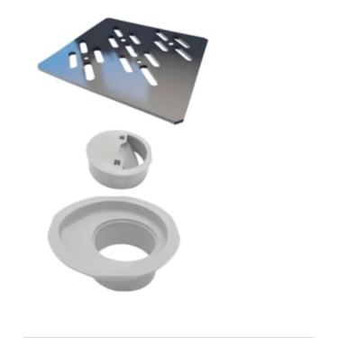 Imagem de Elleve - Grelha P/ Caixa Sifonada Redonda 100Mm Polida Dourada