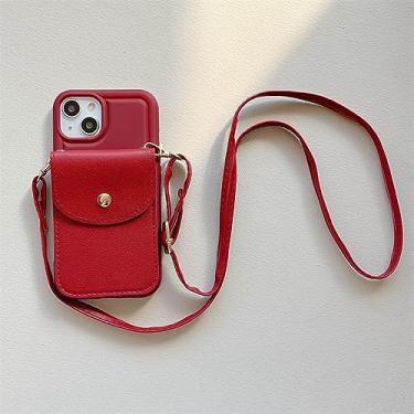 Imagem de Alça porta-cartões carteira estojo macio para Huawei P50 P40 Pro P30 Mate 50 40 30 capa de almofada de ar, vinho tinto, para Nova 7