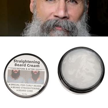 Imagem de Condicionador de Barba, Creme Suavizante Redutor de Frizz Creme Alisador de Barba para Homens 2,8 Onças