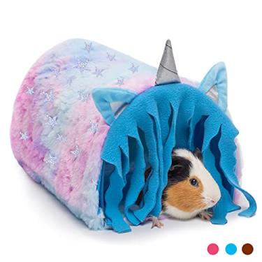 Imagem de Esconderijo de porquinho-da-índia – acessórios de gaiola para casa de túnel de lã para rato, hamster, ouriço, chinchila, animal pequeno – brincando de dormir, caçar, descansar, lavar, tubo, roupa de