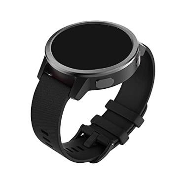 Imagem de EANWireless Pulseira de silicone compatível com Garmin Vivoactive 4 de 45 mm para homens e mulheres, pulseira de silicone de liberação rápida de 22 mm para Venu 2/Darth Vader/Forerunner 255/Ticwatch