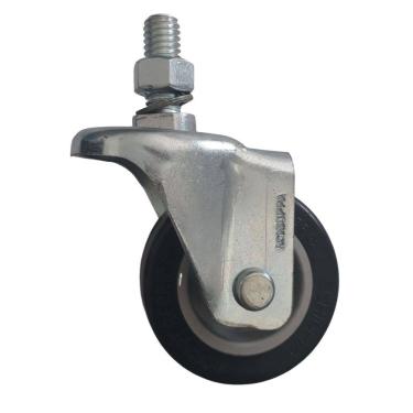 Imagem de Rodizio fixo para carrinhos e móveis roda pvc flae 210 bp mf