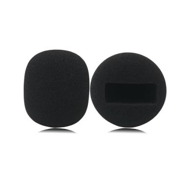 Imagem de Capa de microfone para DJI Mic, Rode Wireless GO, Hollyland Lark Suporte portátil para microfone sem fio – Filtro pop de para-brisas, 2 peças