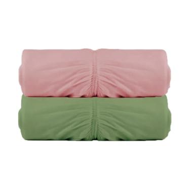 Imagem de Kit 2 Lencois Malha Casal com Elastico Vivaldi - Fio 30/1 Penteado - 100% Algodao (KIT 10)