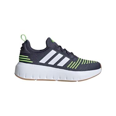 Imagem de adidas Tênis infantil Swift Run 23, Azul marinho/branco/limão lúcido, 18