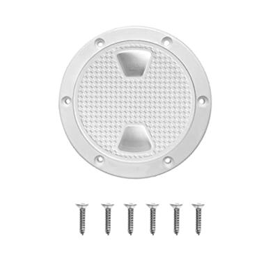 Imagem de Gazechimp – Tampa para escotilha de inspeção à prova d'água com parafusos para caiaque e canoa, branca – branca, 8