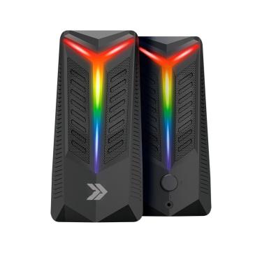 Imagem de Caixa de Som Gamer KBM Gaming RGB AUX Drive de 45mm RMS 10W - KGCSG120