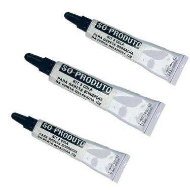 Imagem de Kit 3 Cola Para Gaxeta Borracha Da Porta Geladeira 19G - So Produto