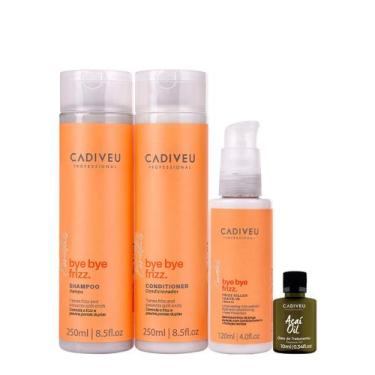 Imagem de Kit Cadiveu Professional Bye Bye Frizz Shampoo Condicionador Leave-in 