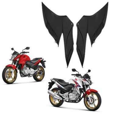 Imagem de Carenagem Par Aba Tampa Lateral Preto Cb300 2009 2010 2011 2012 2013 2