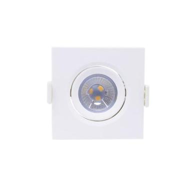 Imagem de Spot de Embutir LED 3W Luz Amarela Bivolt Quadrado Empalux