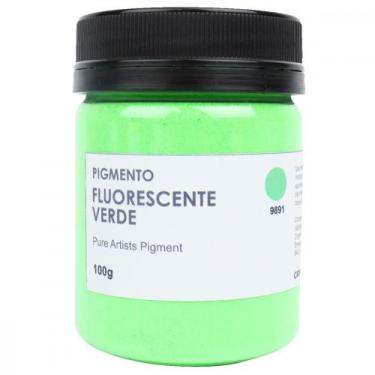 Imagem de Pigmento Artístico Cromacolor 100g 9891 Verde Fluorescente