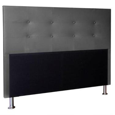 Imagem de Cabeceira Casal 140cm Cama Box Estofada Quarto Com Pés Inclusos - Dal 
