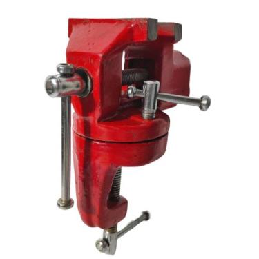 Imagem de Mini Torno De Bancada 50mm Morsa Pequeno Com Base Giratória - Eda