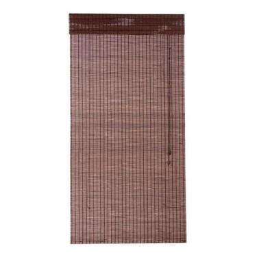 Imagem de Persiana Romana Bambu 120LargX220Alt Tabaco - Top Flex Persianas, Taba