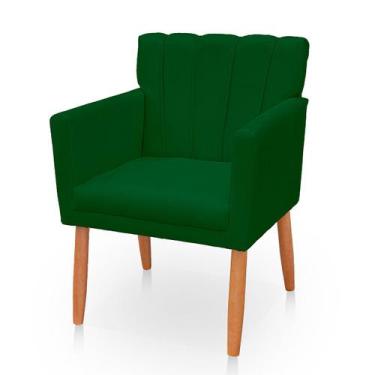 Imagem de Poltrona Cadeira para Sala Confortável e Reforçada Carol Suede - Belar