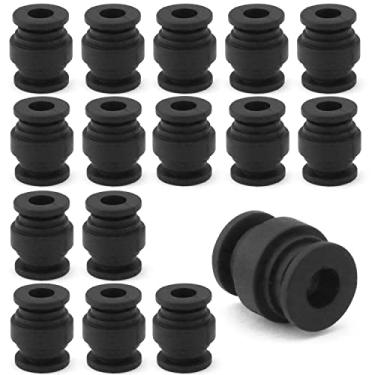 Imagem de DGHAOP 16pcs Shock Damping Rubber Balls Black Silicone Mount Shock Absorption Balls Anti Vibration Damper Balls