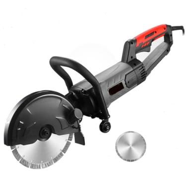 Imagem de 星姿 Wall Chaser, máquina de corte de parede de concreto portátil de alta potência 7000W, com 1/2/3 peças dente de serra de 230 mm, profundidade de ranhura de 0-100 mm, largura ajustável, 5800r/min