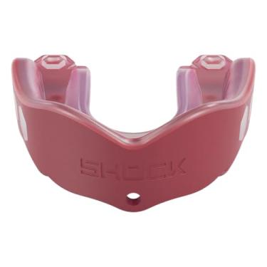 Imagem de Shock Doctor Protetor bucal esportivo, hóquei, lacrosse, beisebol, protetor de luta livre, proteção resistente em gel Max e ajuste personalizado, protetor bucal de futebol com alça, protetor bucal
