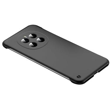 Imagem de HAO RIYLN Capa para Honor Magic 7 Pro/7, ultrafina, rígida, sem bordas, policarbonato à prova de choque, proteção total da lente antirarranhões, preta, 7