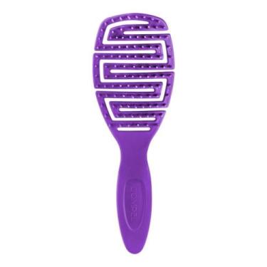 Imagem de Escova para cabelo maya cor roxa dompel