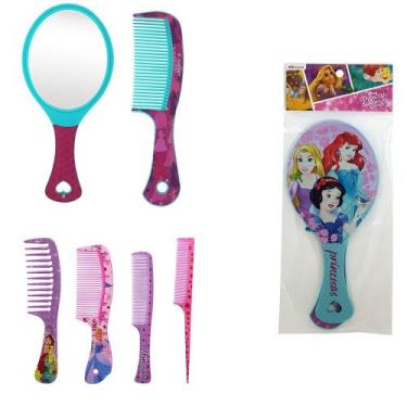 Imagem de Conjunto de Pentes (5) e Espelho Princesas, um sonho - ETIHOME