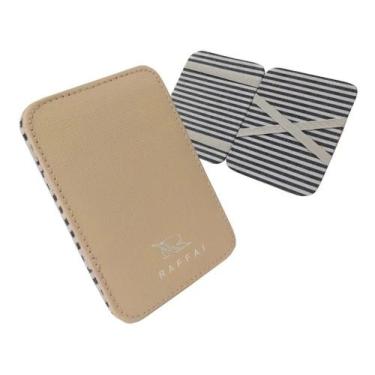 Imagem de Carteira Mágica Slim Couro 14-R Raffai Couros, Bege