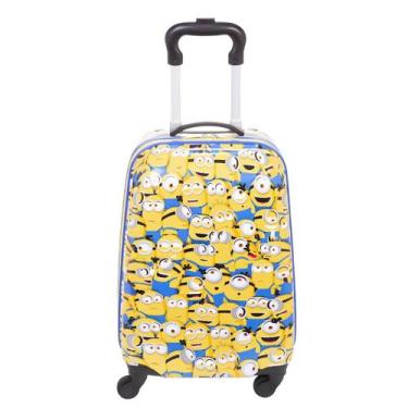 Imagem de Mala Viagem Pequena Bordo Minions Rodas 360 Oficial Sestini, Colorido
