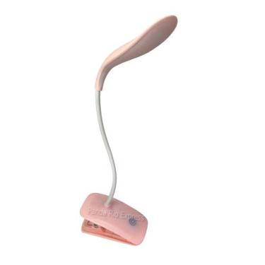 Imagem de Luminária De Mesa Flexível Touch Led Com Clipe Prendedor USB Leitura/ 