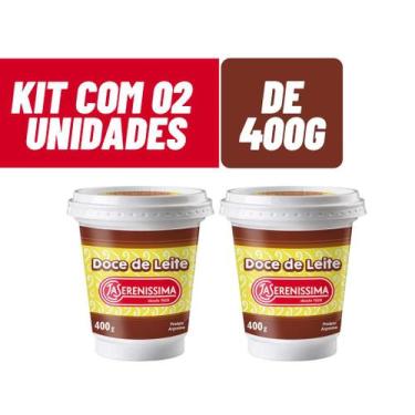 Imagem de 2x De 400g - Doce de leite La Serenissima Argentino