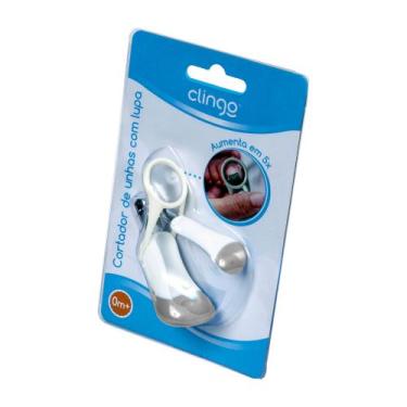 Imagem de Cortador de Unhas Infantil com Lupa  - Clingo,  Cinza