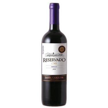 Imagem de Vinho Chileno Tinto Santa Carolina Reservado Merlot 750Ml