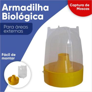 Imagem de Armadilha Amarela Para Moscas Da Fruta Pega Mata Moscas - Tecnofly