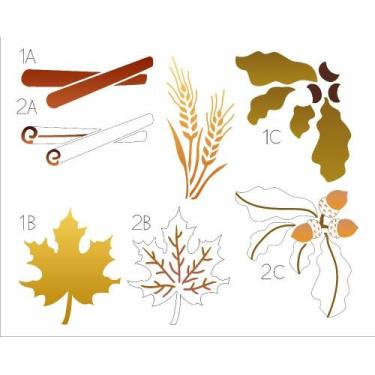 Imagem de Stencil Pintura Pd Brasil Ornamentos Country 3329 20x25 Opa