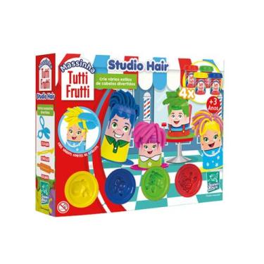 Imagem de Brinquedo Massinha Modelar Studio Hair Cheiro Tutti Frutti Super Toys