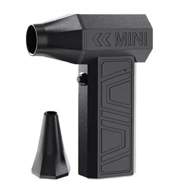 Imagem de Mini Soprador Turbo Jet Fan 90.000 RPM 3 Velocidades USB Bateria Recarregavel Sem Fio Limpa Computador Teclado Acende Fogo Churrasqueira 